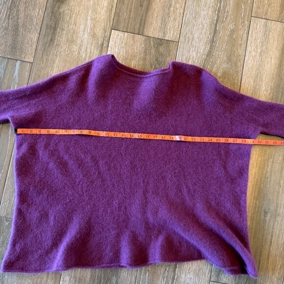 Hume Sweet Hume maroon Ripple  wool Midi sweater size One size - Picture 4 of 10